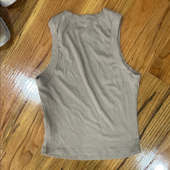 SHEIN Tan Ribbed Tank Top - Picture 3 of 3